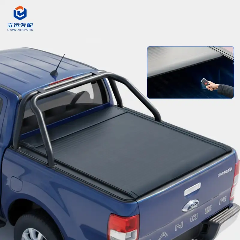 Ford Jeep için Elektrikli Sert Alüminyum Geri Çekilebilir Tonneau Kapağı