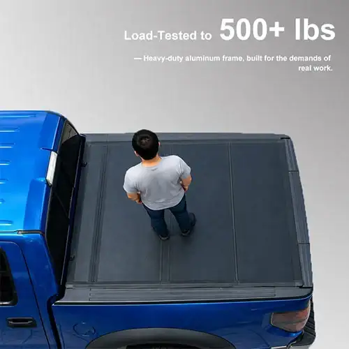Low Profile Hard Quad-Fold Tonneau Cover for Ford Maverick