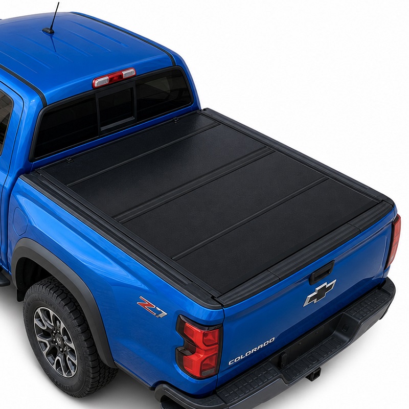 Chevy Colorado için Düşük Profilli Sert Dört Katlı Tonneau Kapağı