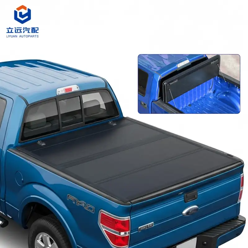 Ford için Düşük Profilli Sert Dört Katlı Tonneau Kapağı
