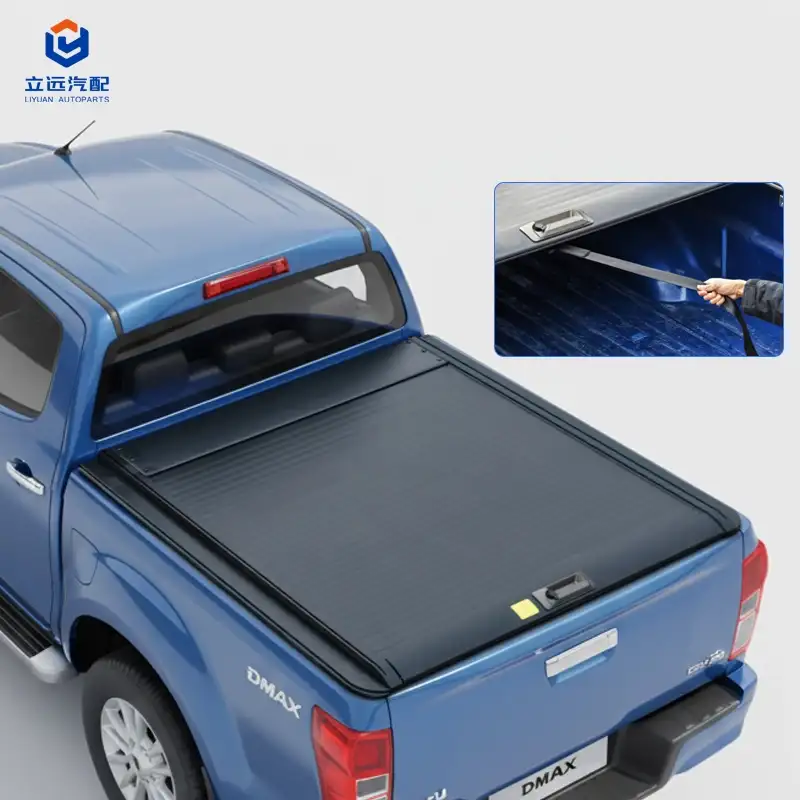 Isuzu için Manuel Sert Alüminyum Geri Çekilebilir Tonneau Kapağı