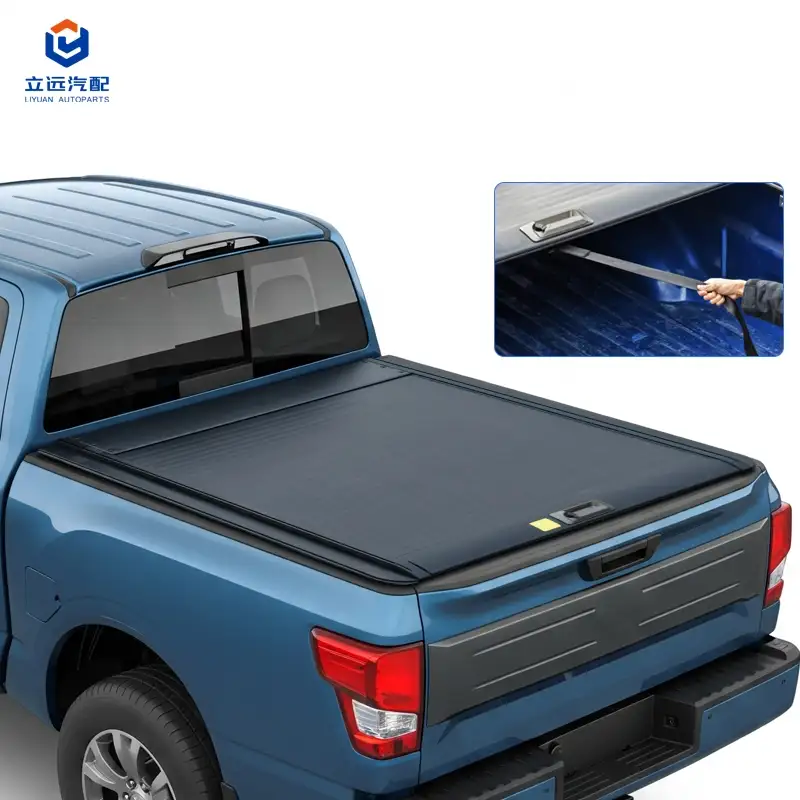 Nissan Mitsubishi için Manuel Sert Alüminyum Geri Çekilebilir Tonneau Kapağı