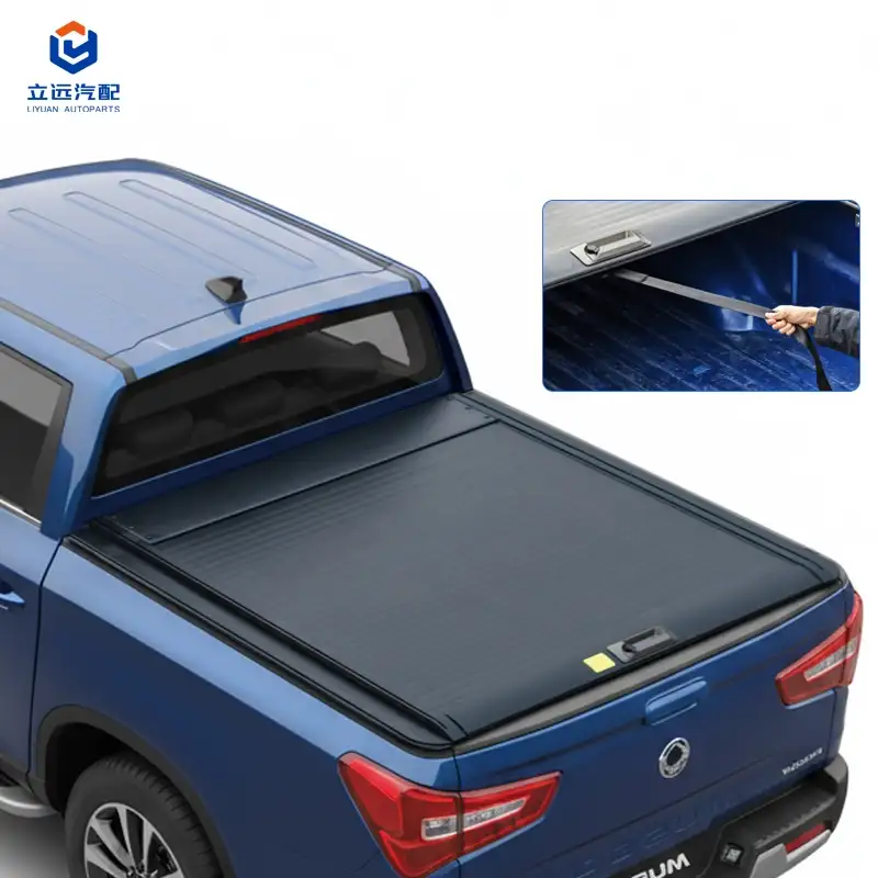 Ssangyong için Manuel Sert Alüminyum Geri Çekilebilir Tonneau Kapağı