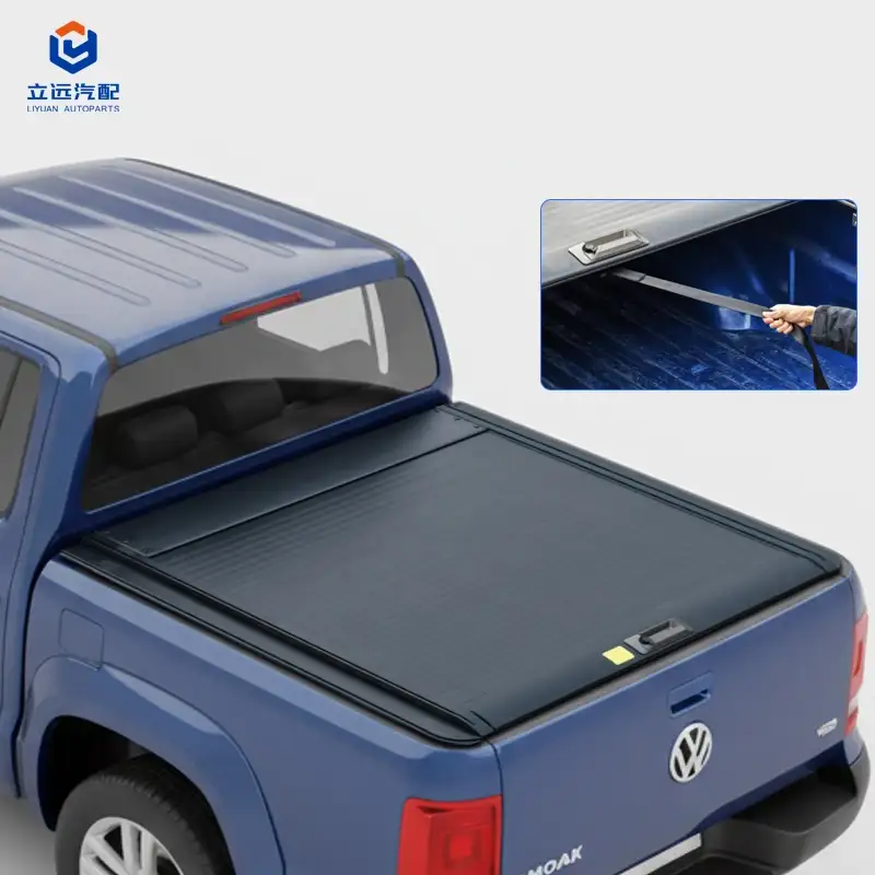 Volkswagen için Manuel Sert Alüminyum Geri Çekilebilir Tonneau Kapağı