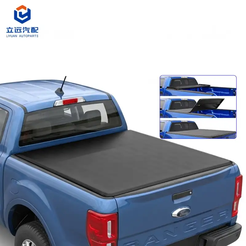 Ford Lincoln için Yumuşak Vinil Üç Katlı Tonneau Kapağı