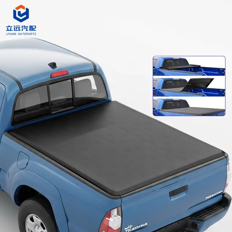 Toyota için Yumuşak Vinil Üç Katlı Tonneau Kapağı